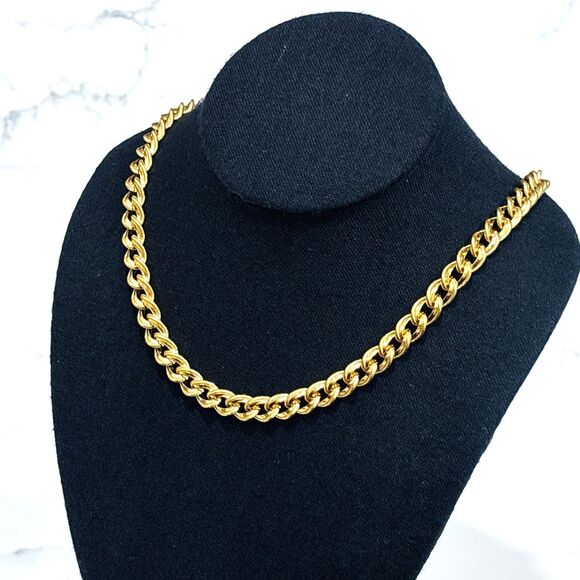 Vintage Napier Necklace Gold Tone Rope Twist Chain Link 24" - Picture 1 of 9